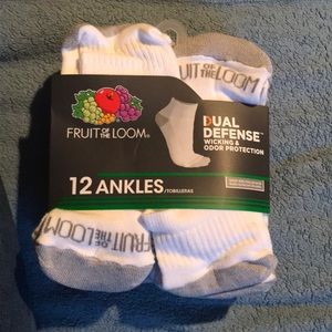 Fruit of the Loom 12 pack ankle socks